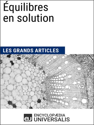 cover image of Équilibres en solution
